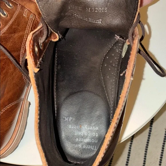 Helm Brown Leather Men's lace up Boots - Picture 7 of 7